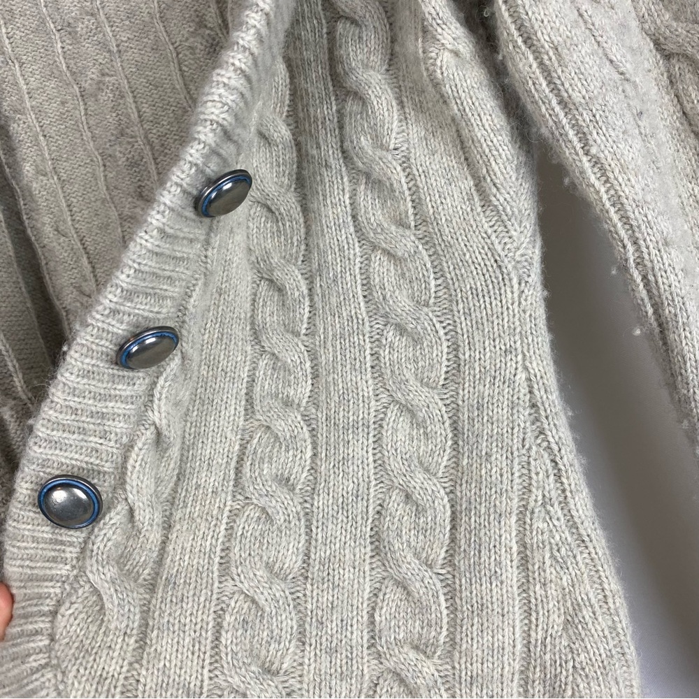 Free People Large Tan Cable Knit Cardigan - Picture 7 of 7